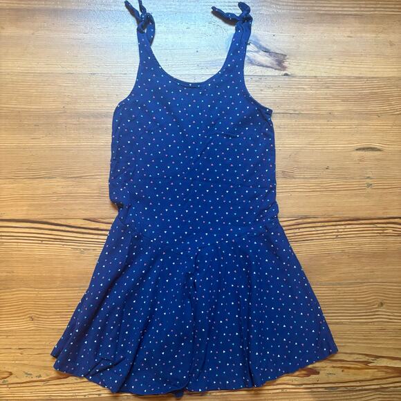 Tea blue colorful triangle geometric sleeveless girls dress SIZE 10 - Picture 1 of 5